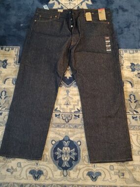 Levi's 501 Men's Raw Dark Indigo Straight Jeans